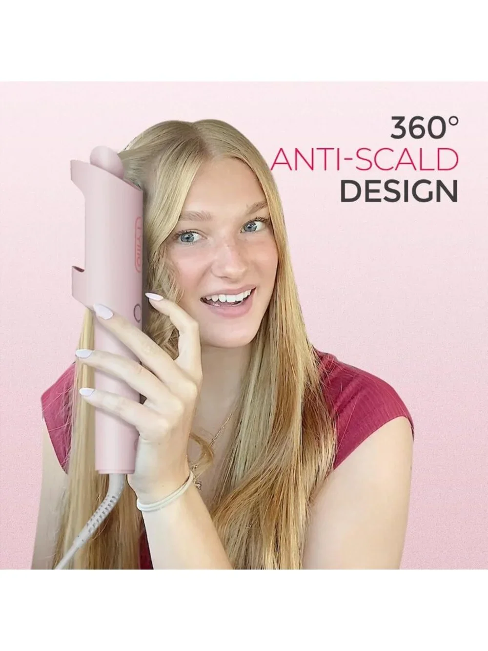 Automatic Rotating Curling Iron for Beach Waves - Easy Hair Curler Tool